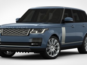range rover autobiography 2018 detailed interior Model 3D