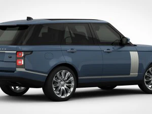 range rover autobiography 2018 detailed interior 3D Model