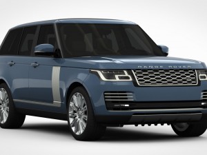 range rover autobiography 2018 detailed interior Model 3D