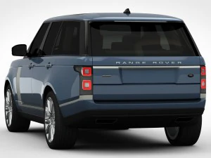 range rover autobiography 2018 detailed interior 3D Model