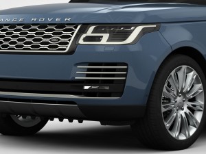 range rover autobiography 2018 detailed interior Model 3D