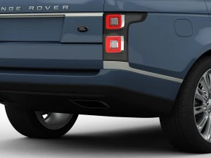 range rover autobiography 2018 detailed interior 3D Model