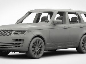 range rover autobiography 2018 detailed interior Model 3D