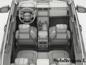 range rover autobiography 2018 detailed interior Model 3D