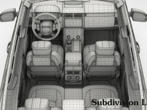 range rover autobiography 2018 detailed interior 3D Model