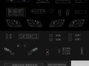 range rover autobiography 2018 detailed interior 3D Model