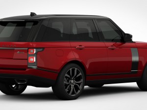 range rover svautobiography dynamic 2018 detailed interior Model 3D