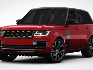 range rover svautobiography dynamic 2018 detailed interior Model 3D