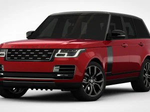 range rover svautobiography dynamic 2018 detailed interior 3D Model