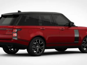range rover svautobiography dynamic 2018 detailed interior 3D Model
