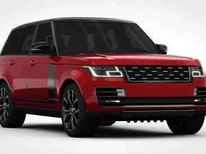 range rover svautobiography dynamic 2018 detailed interior 3D Model