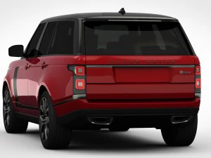 range rover svautobiography dynamic 2018 detailed interior 3D Model