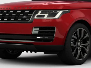 range rover svautobiography dynamic 2018 detailed interior 3D Model