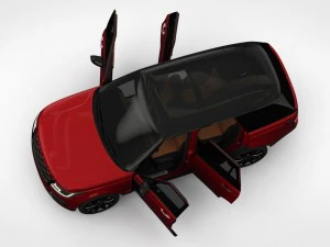range rover svautobiography dynamic 2018 detailed interior 3D Model