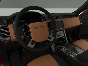 range rover svautobiography dynamic 2018 detailed interior 3D Model