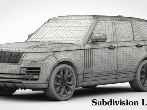 range rover svautobiography dynamic 2018 detailed interior Model 3D