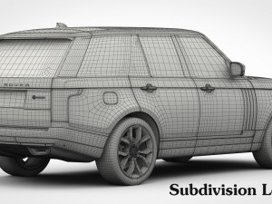 range rover svautobiography dynamic 2018 detailed interior Model 3D