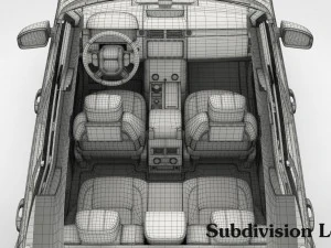 range rover svautobiography dynamic 2018 detailed interior 3D Model