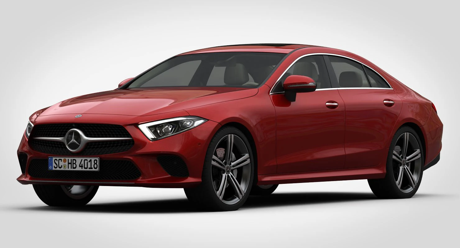 mercedes-benz cls 2019 detailed interior 3D Model .c4d .max .obj .3ds .fbx .stl .blend