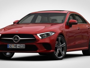 mercedes-benz cls 2019 detailed interior 3D Модель