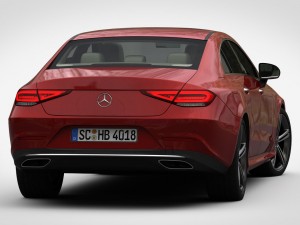 mercedes-benz cls 2019 detailed interior 3D Модель