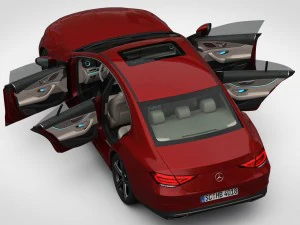 mercedes-benz cls 2019 detailed interior 3D Model