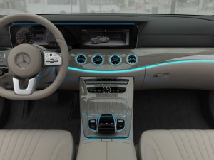 mercedes-benz cls 2019 detailed interior 3D Модель