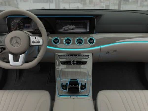 mercedes-benz cls 2019 detailed interior 3D Model