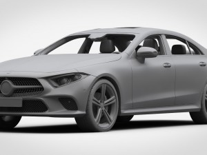 mercedes-benz cls 2019 detailed interior 3D Модель