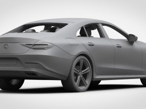 mercedes-benz cls 2019 detailed interior 3D Модель