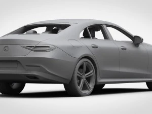 mercedes-benz cls 2019 detailed interior 3D Model