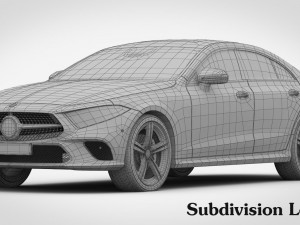 mercedes-benz cls 2019 detailed interior 3D Модель