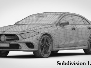 mercedes-benz cls 2019 detailed interior 3D Модель