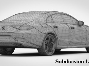 mercedes-benz cls 2019 detailed interior 3D Модель