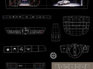 mercedes-benz cls 2019 detailed interior 3D Model