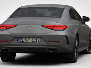 mercedes-benz cls amg line 2019 int&eacute;rieur d&eacute;taill&eacute; Modèle 3D