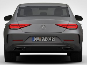 mercedes-benz cls amg line 2019 detailed interior 3D 모델