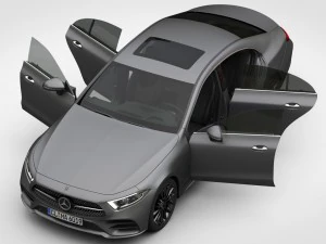 mercedes-benz cls amg line 2019 int&eacute;rieur d&eacute;taill&eacute; Modèle 3D