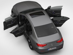 mercedes-benz cls amg line 2019 detailed interior 3D 모델