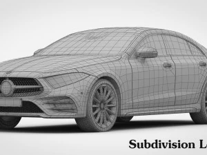 mercedes-benz cls amg line 2019 int&eacute;rieur d&eacute;taill&eacute; Modèle 3D