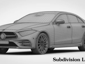 mercedes-benz cls amg line 2019 int&eacute;rieur d&eacute;taill&eacute; Modèle 3D