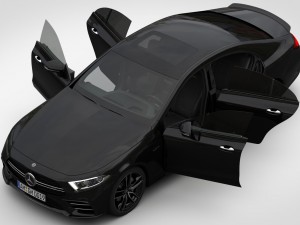 mercedes-amg cls 2019 detailed interior Model 3D