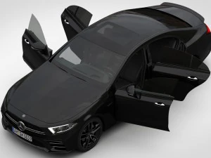 mercedes-amg cls 2019 detailed interior 3D Model