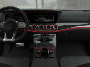mercedes-amg cls 2019 detailed interior 3D Model