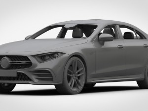 mercedes-amg cls 2019 detailed interior Model 3D