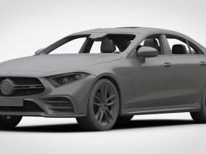 mercedes-amg cls 2019 detailed interior 3D Model