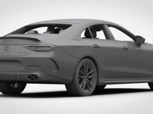 mercedes-amg cls 2019 detailed interior Model 3D