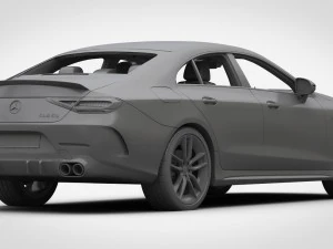mercedes-amg cls 2019 detailed interior 3D Model