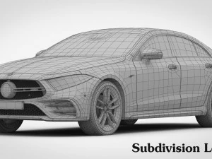 mercedes-amg cls 2019 detailed interior 3D Model