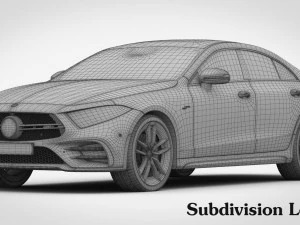 mercedes-amg cls 2019 detailed interior 3D Model